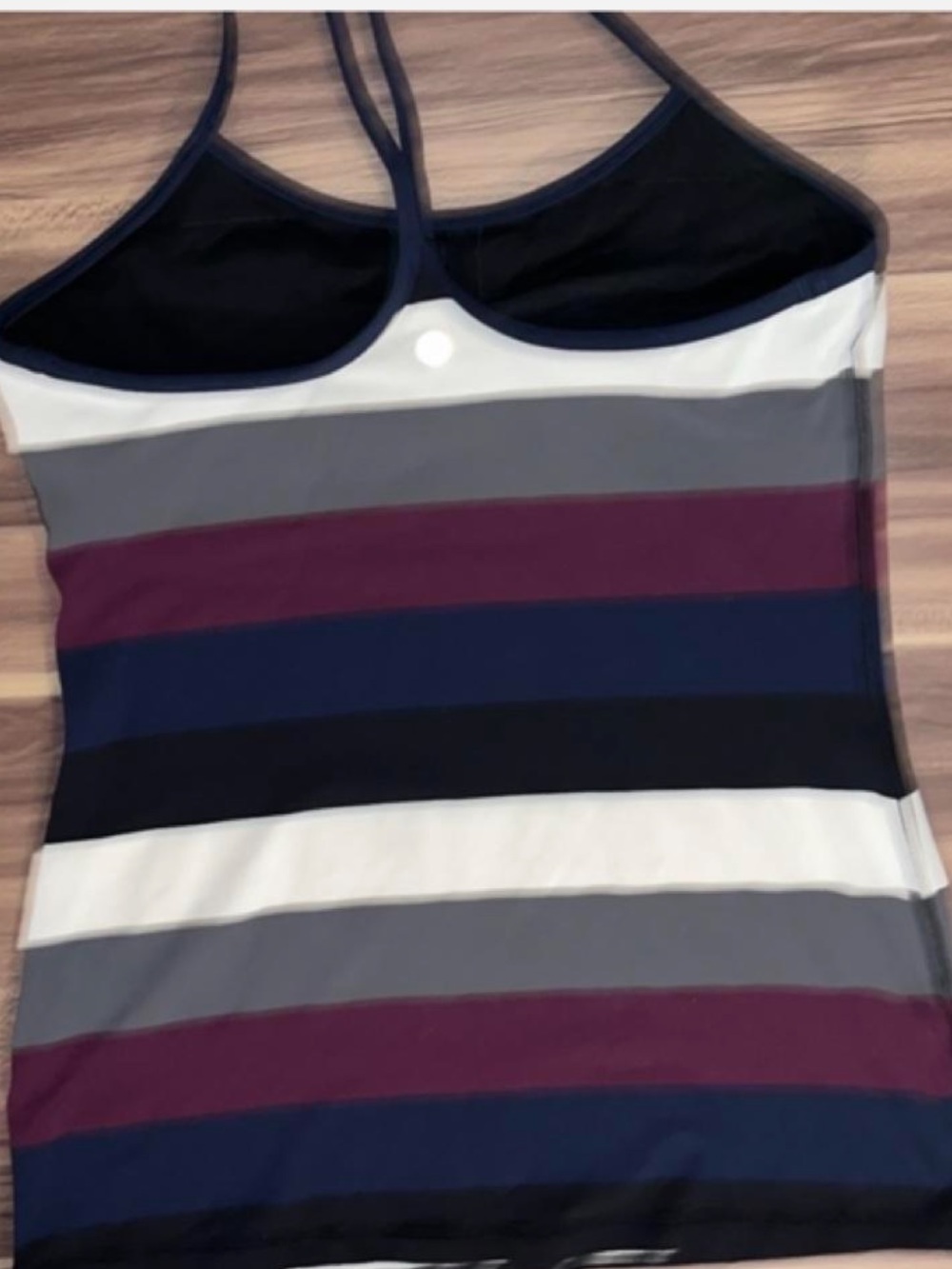 Lululemon Racerback Stripe Strappy Tank - Picture 3 of 4